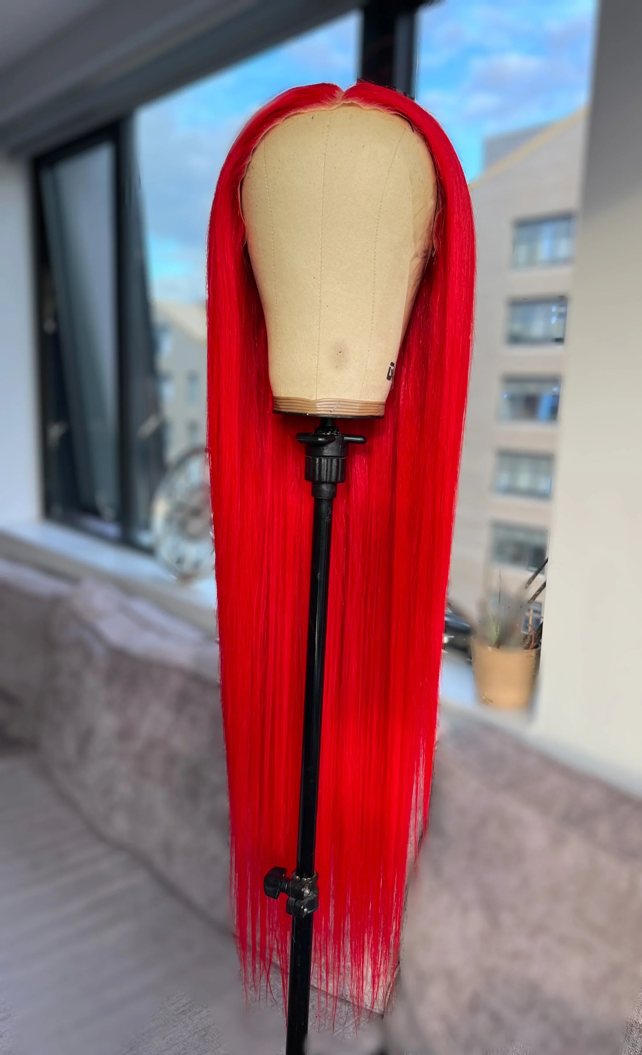 Poppy Red - Full Lace Human Hair Wig
