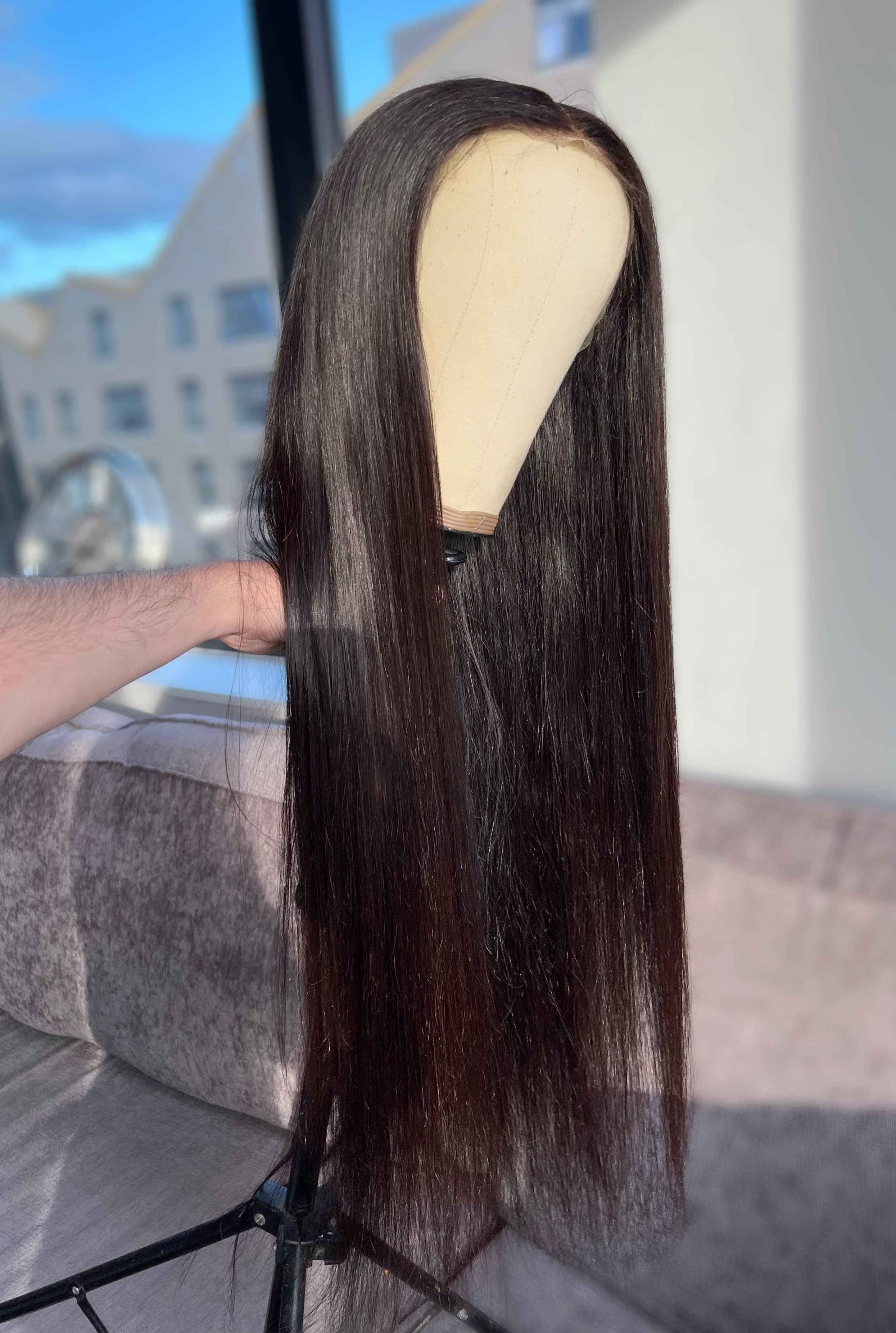 Hecate Darkest Brown - 13"X4" Lace Front Human Hair Wig