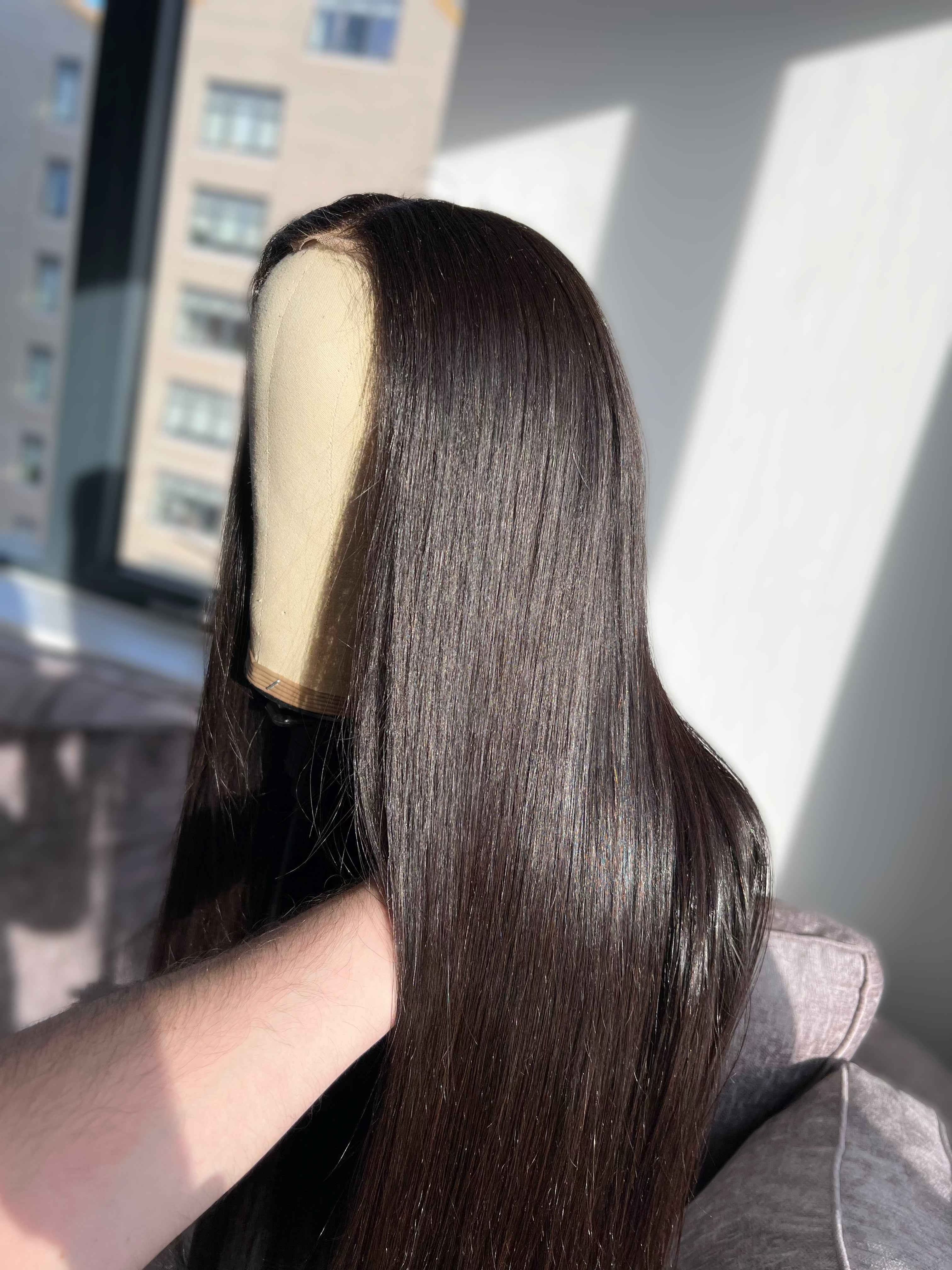 Hecate Darkest Brown - 13"X4" Lace Front Human Hair Wig
