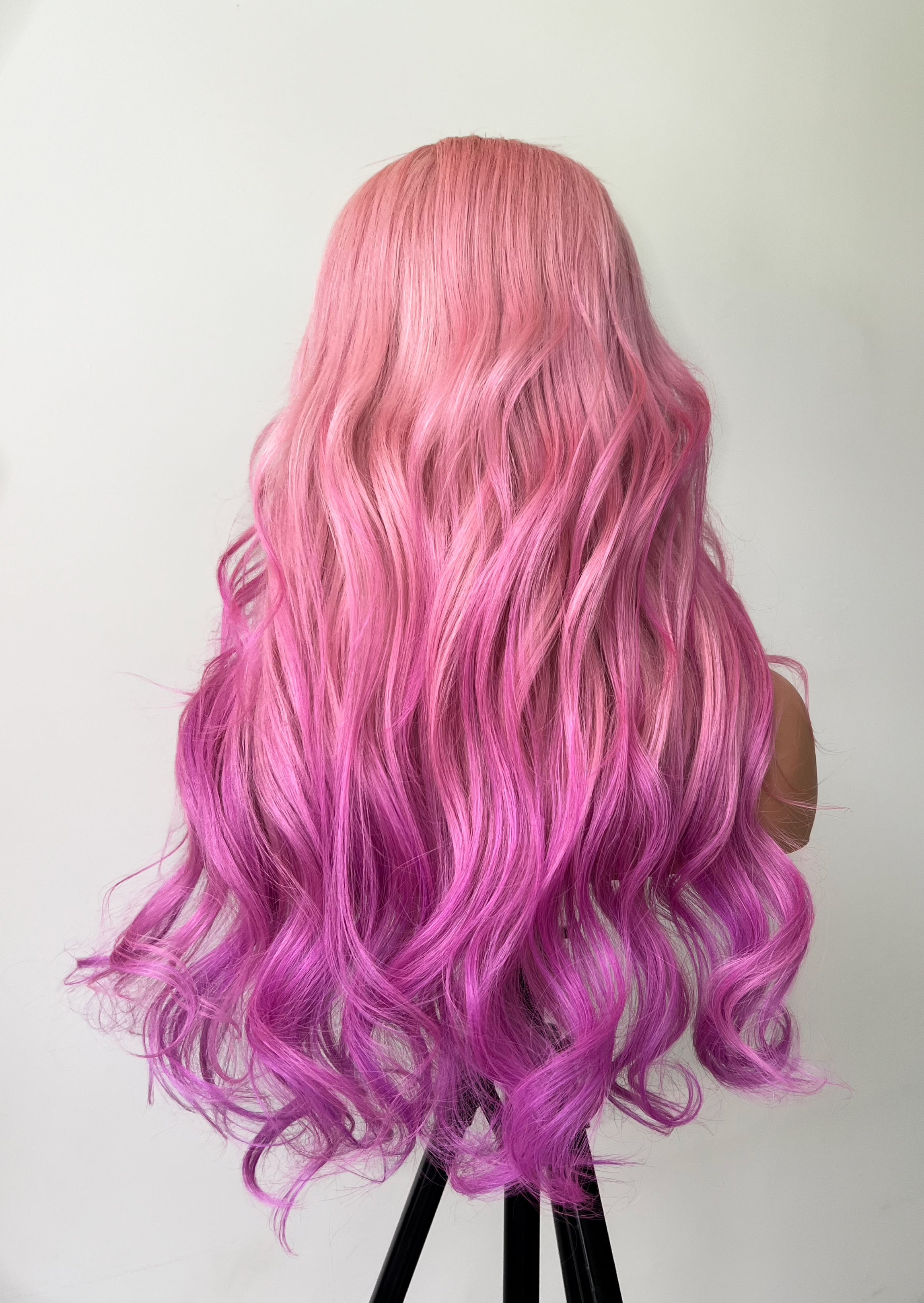 Azalea Pink - 13"X6" Lace Front Human Hair Wig