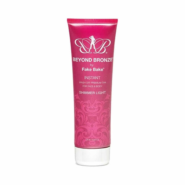 FakeBake FakeBake Beyond Bronze Instant Wash Off Premium Tan For Face & Body 125ml Shimmer Light