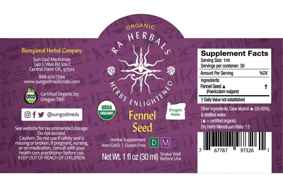 Organic Fennel Seed Tincture for BREAST MILK PRODUCTION, MENOPAUSE, KIDNEY, GASTROINTESTINAL