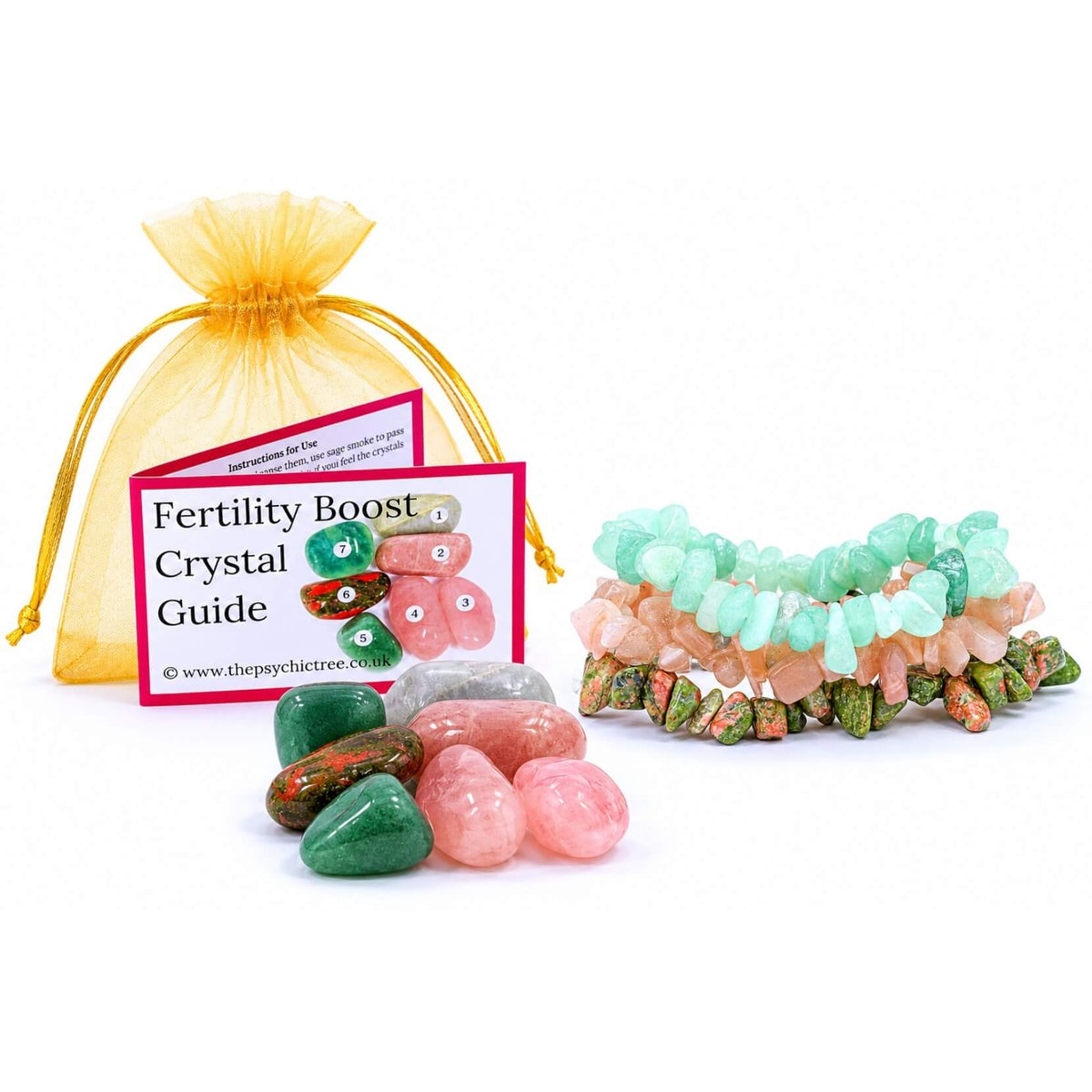 Fertility Boost Healing Crystals & Bracelets Collection