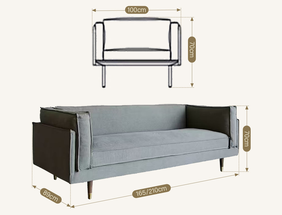 Finnegan Two Seater Sofa, Linen