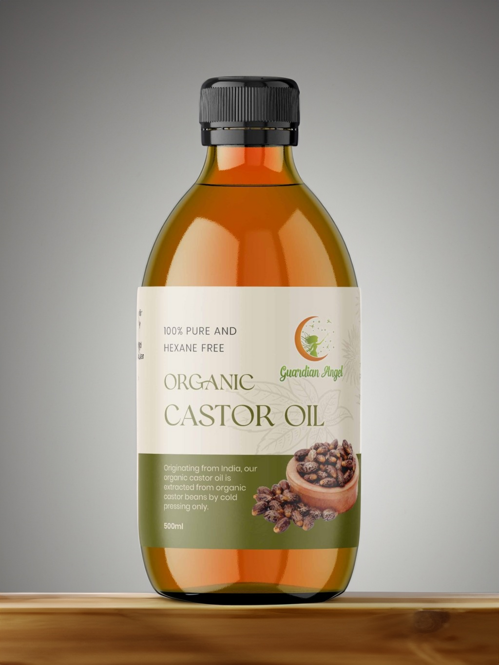 Organic Castor Oil - Virgin Cold Pressed, Ethically Sourced and Hexane Free