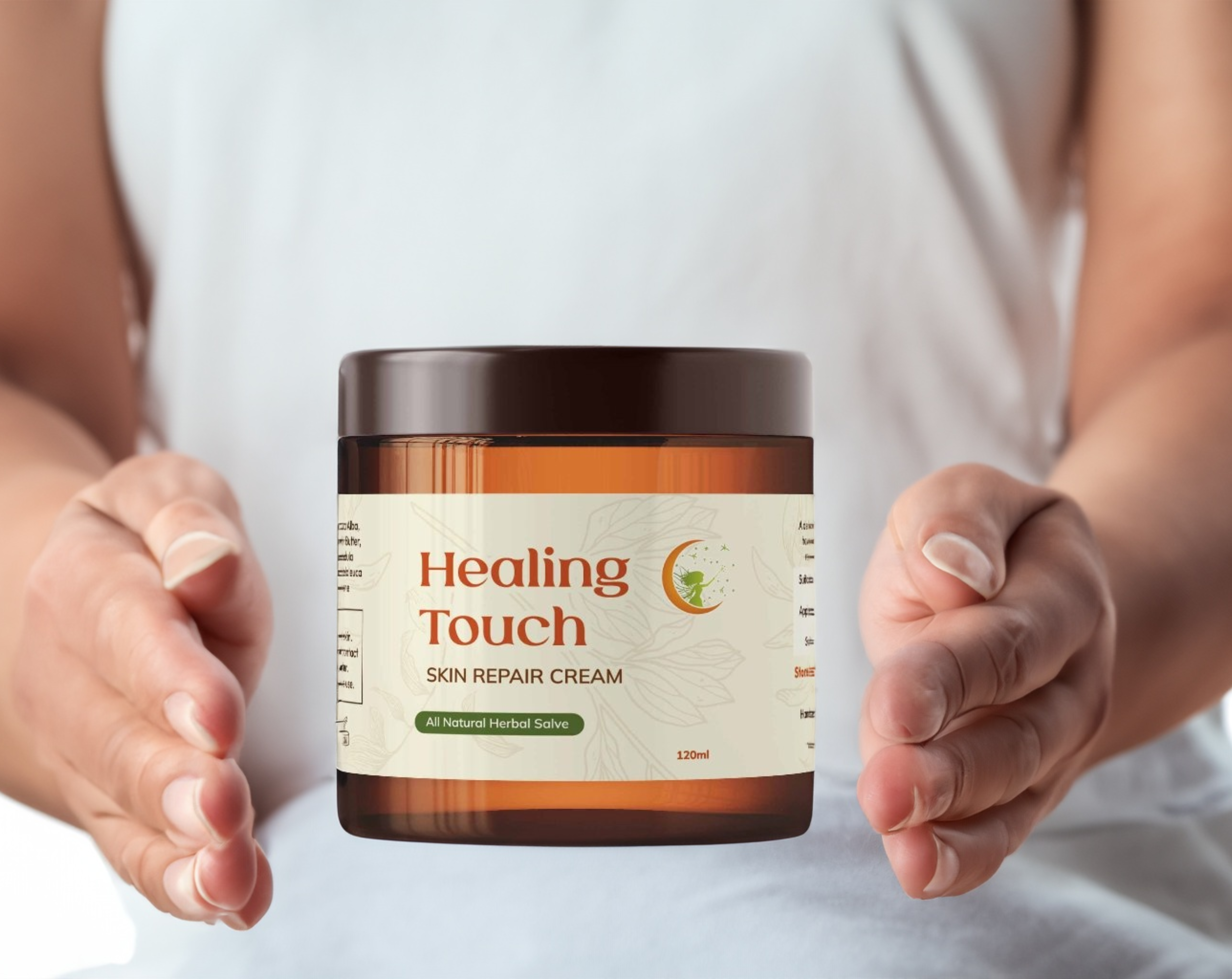 Healing Touch Skin Moisturise & Repair Cream - skin conditions, after sun, tattoo care, cuts, burns...