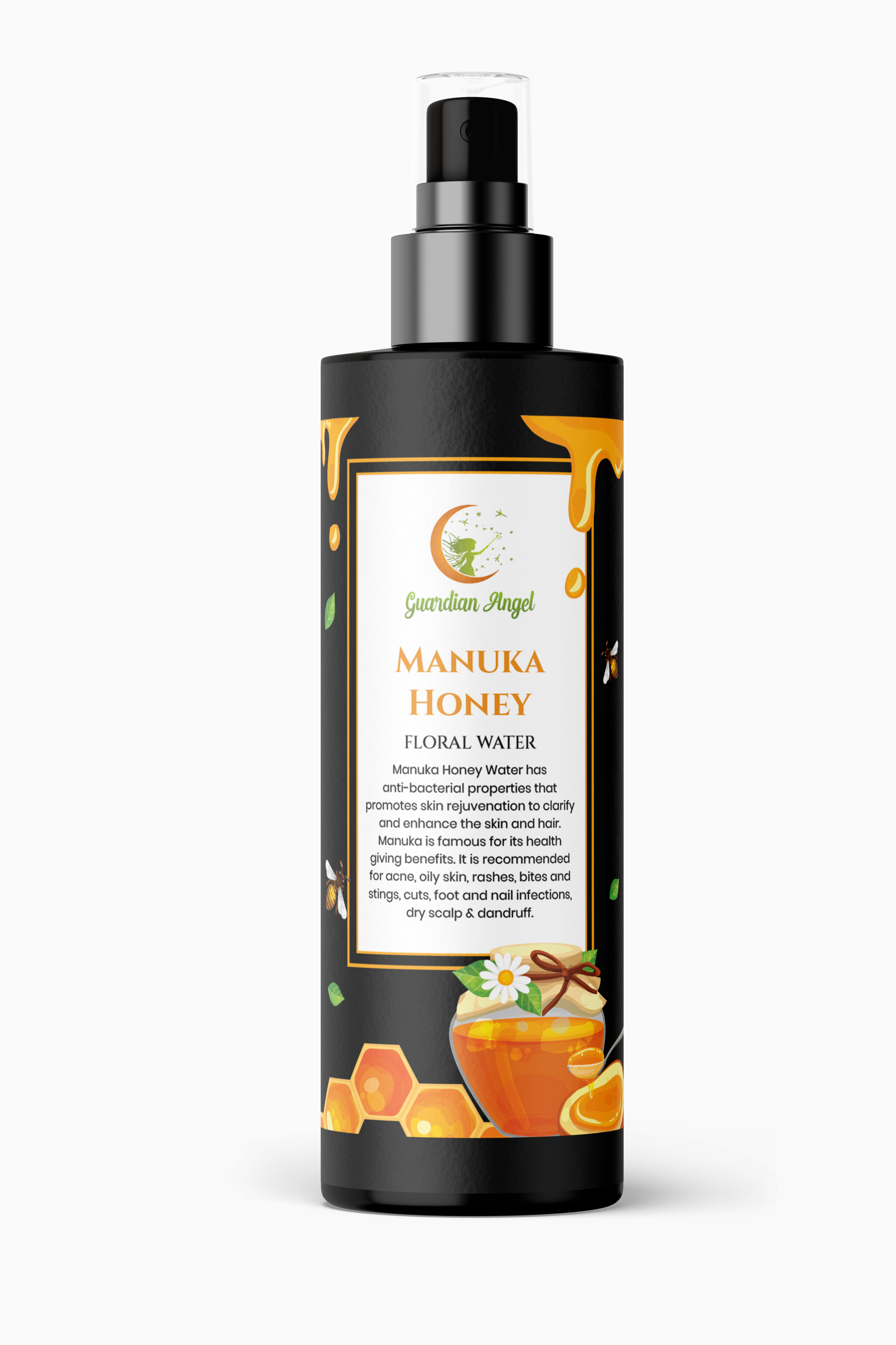 Manuka Honey Floral Water - Skin Repair, Dandruff, Oily Skin, Foot and Nail Infections