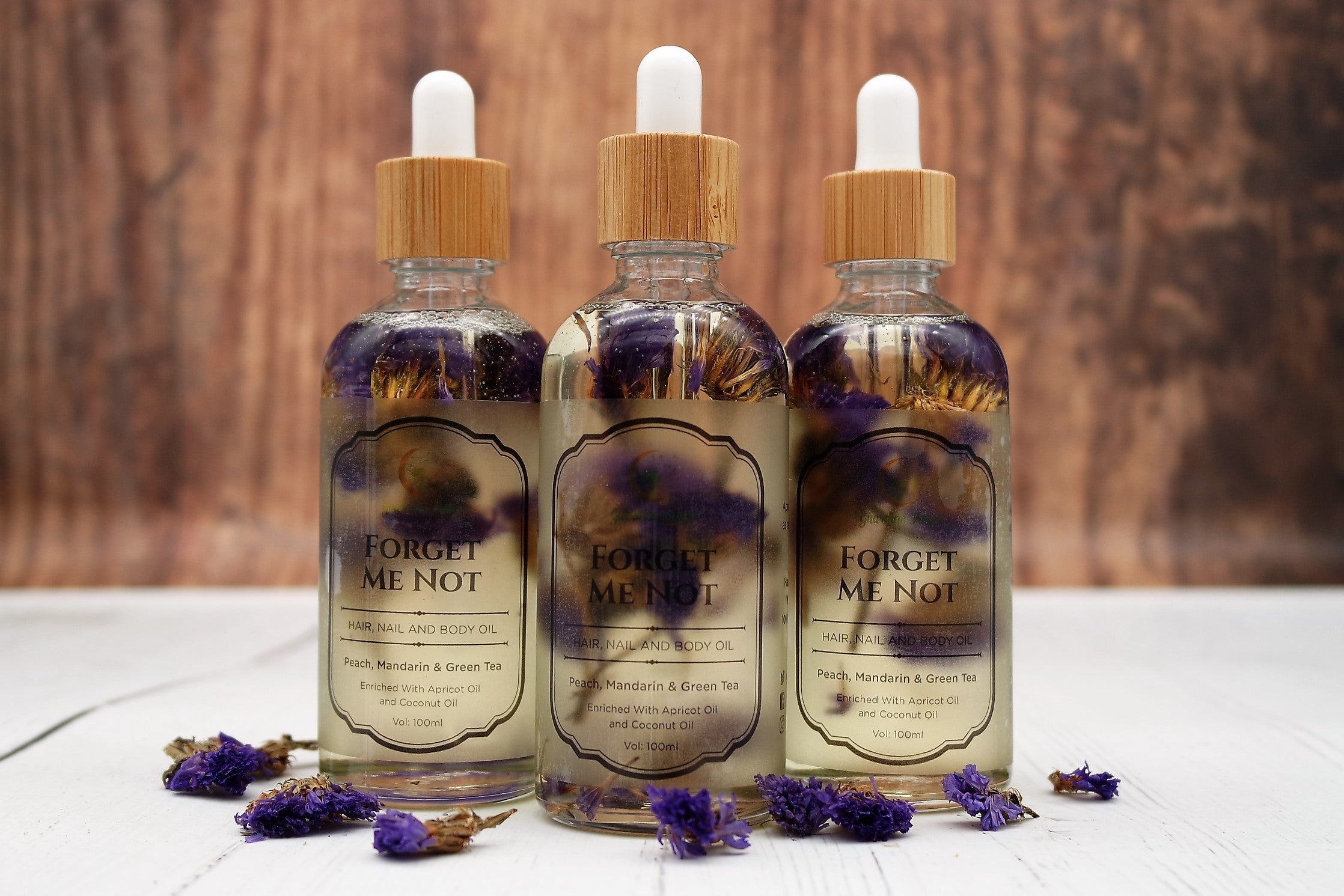 All Natural Forget Me Not Multi Use Oil For Hair, Nails & Body - 100ml