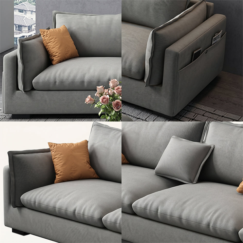 G918 Amos Three Seater Sofa Corner, Leathaire