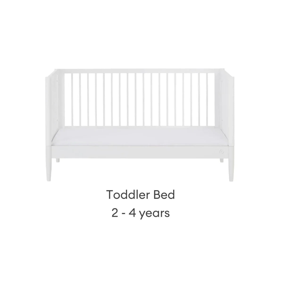 Gaia Baby Eos Nursery Cot Bed - All White
