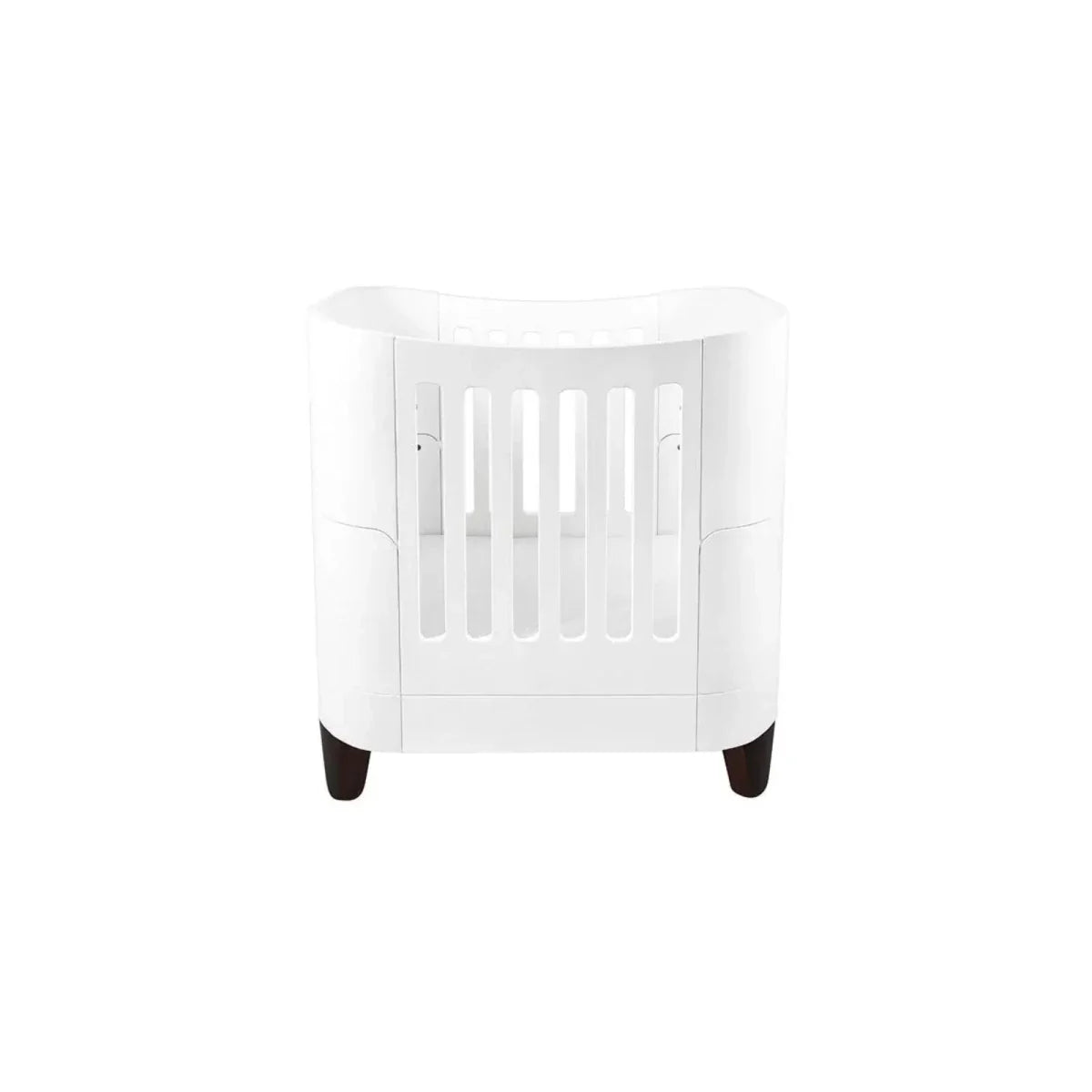 Gaia Baby Serena All-In-One Cot Bed Set - White/Walnut