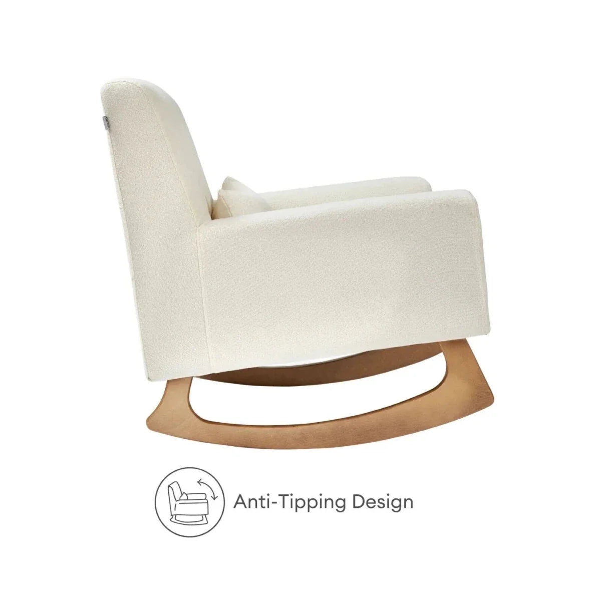Gaia Baby Serena Nursing Chair and Footstool Set - Chalk Boucle