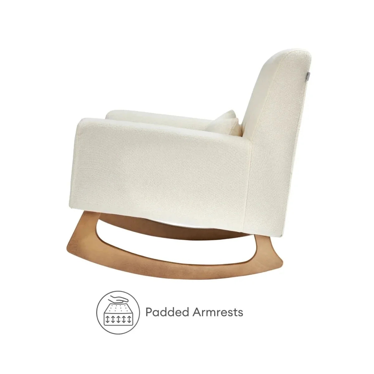 Gaia Baby Serena Nursing Chair and Footstool Set - Chalk Boucle