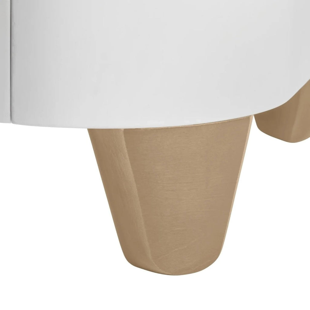 Gaia Baby Serena Mini Cot and Cot Bed Set - White/Natural