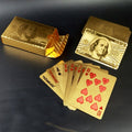 Creative Frosted  Back Texture Plastic From Vegas to Macau Playing Cards Texas Poker Novelty Collection Gift, Mosaic Gold Dollar Paper Box, Mosaic Gold New Dollar Paper Box, Golden Dragon and Phoenix Paper Box                                           ...