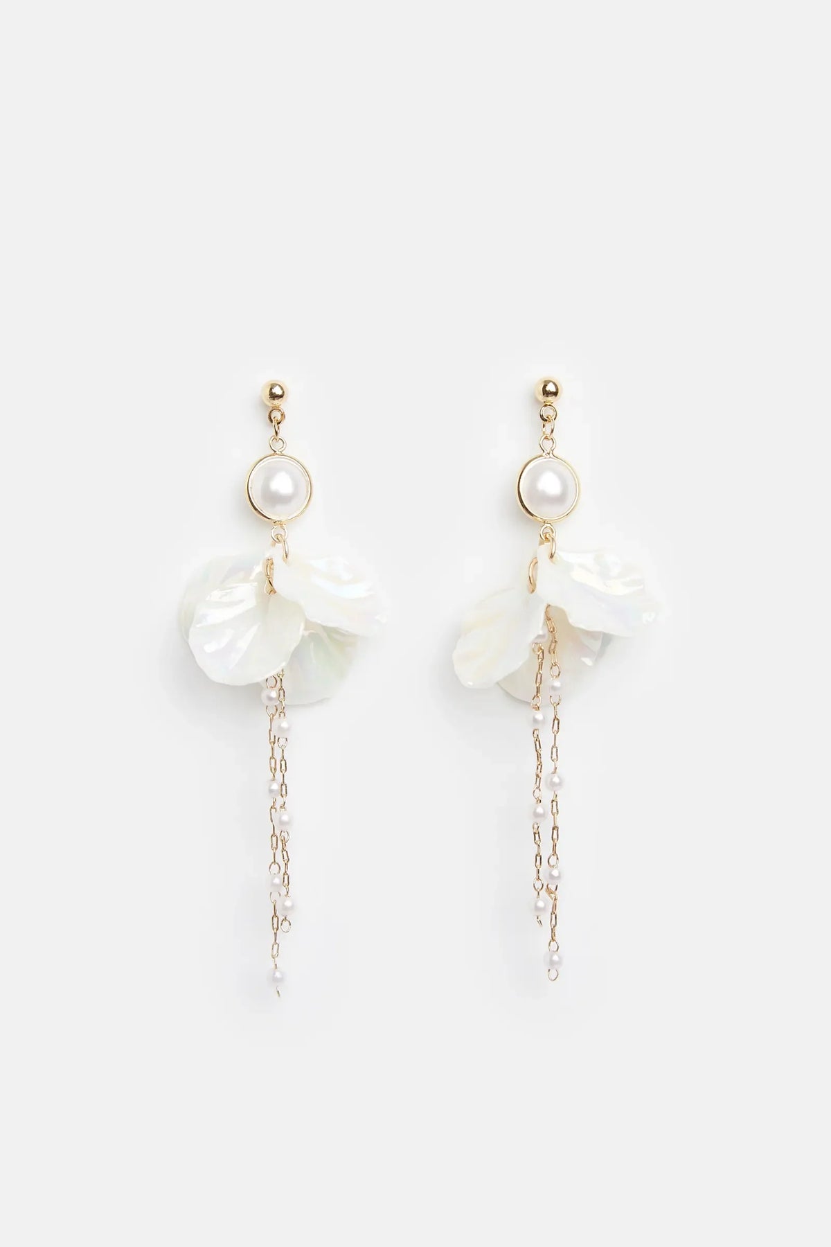 Louche Greer Shell Pendant Earrings
