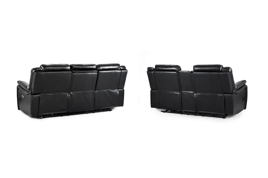 Galaxy Tech Smart Electric Recliner Sofa:  Leatheraire 3+2 Set