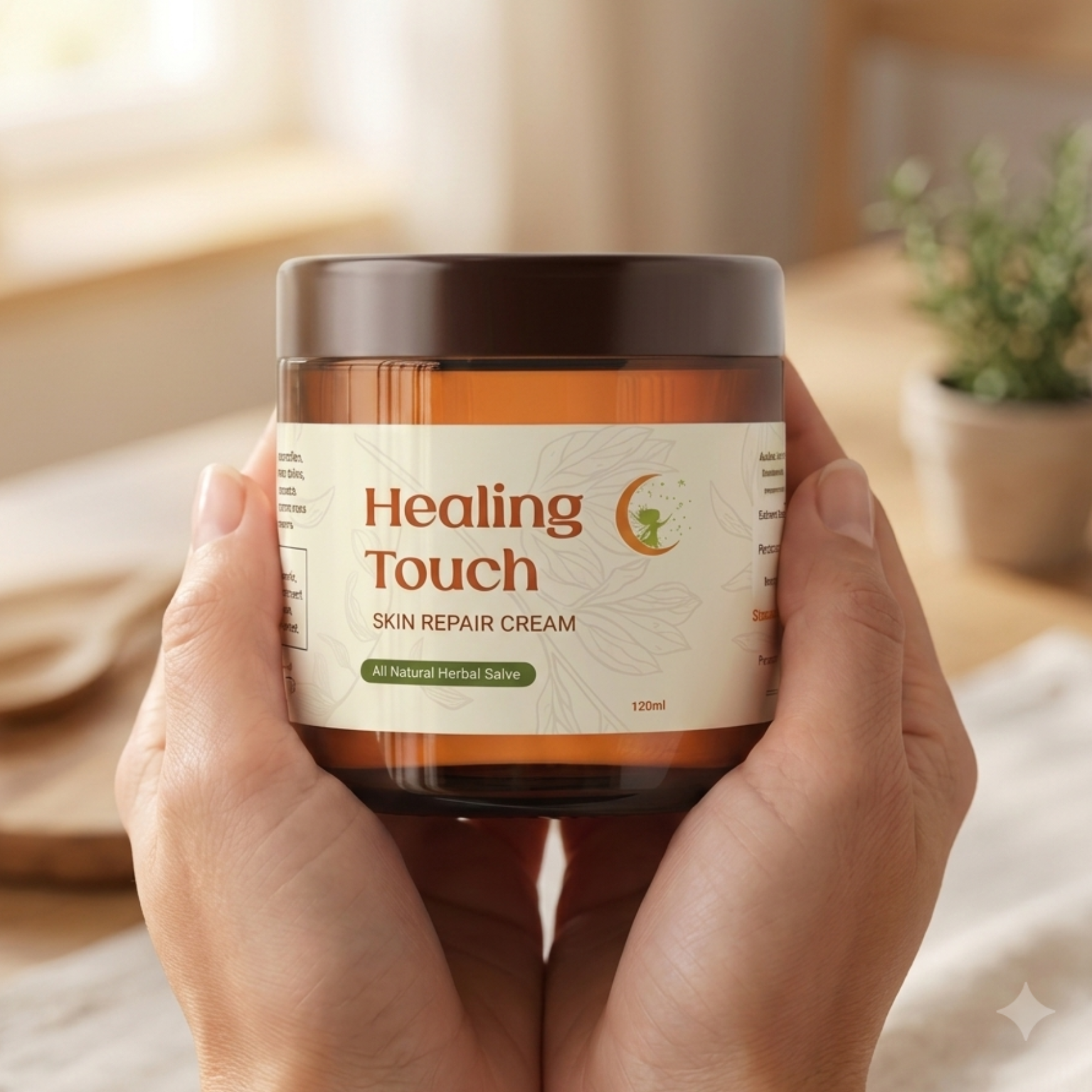 Healing Touch Skin Moisturise & Repair Cream - skin conditions, after sun, tattoo care, cuts, burns...