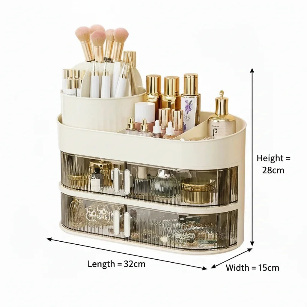 Multi-layer Dustproof Desktop Vanity Storage Organizer