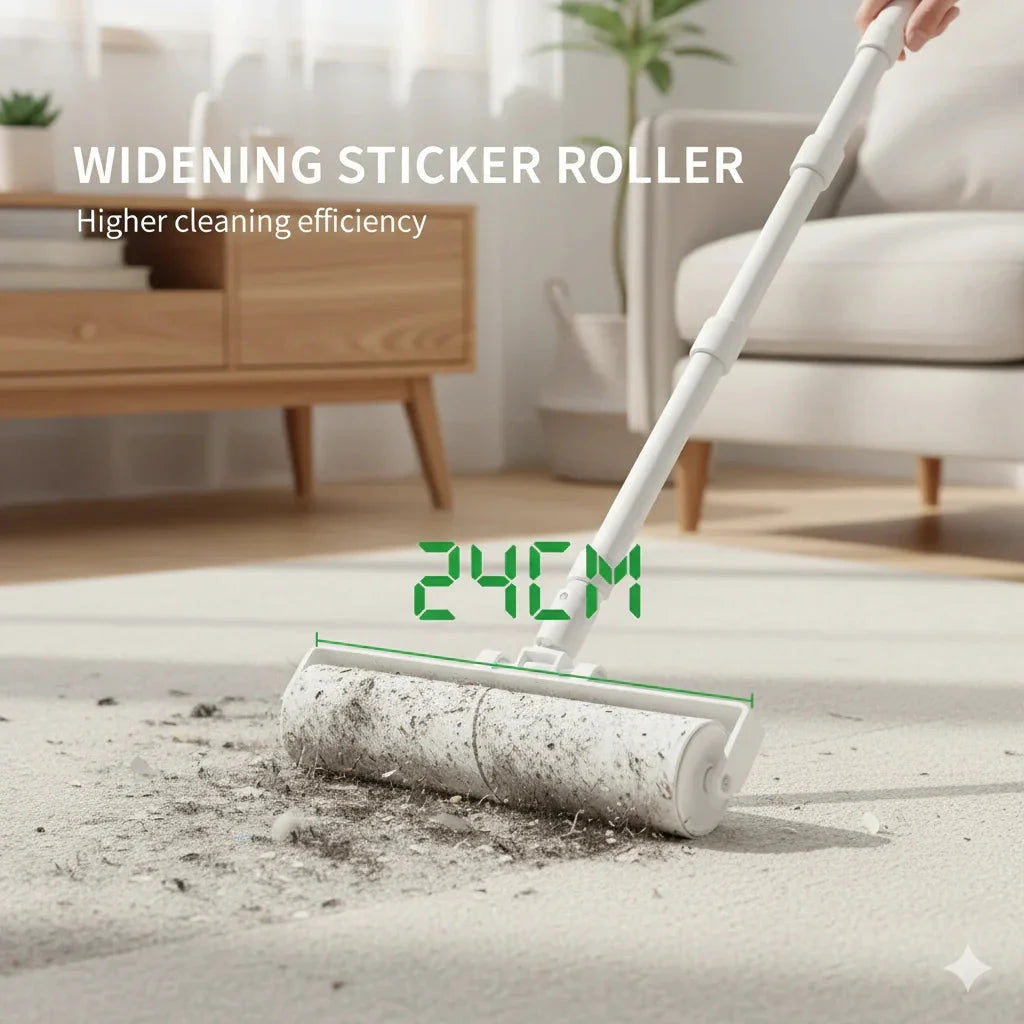 Floor Length Sticky Lint Roller for Pet Hair and Dust