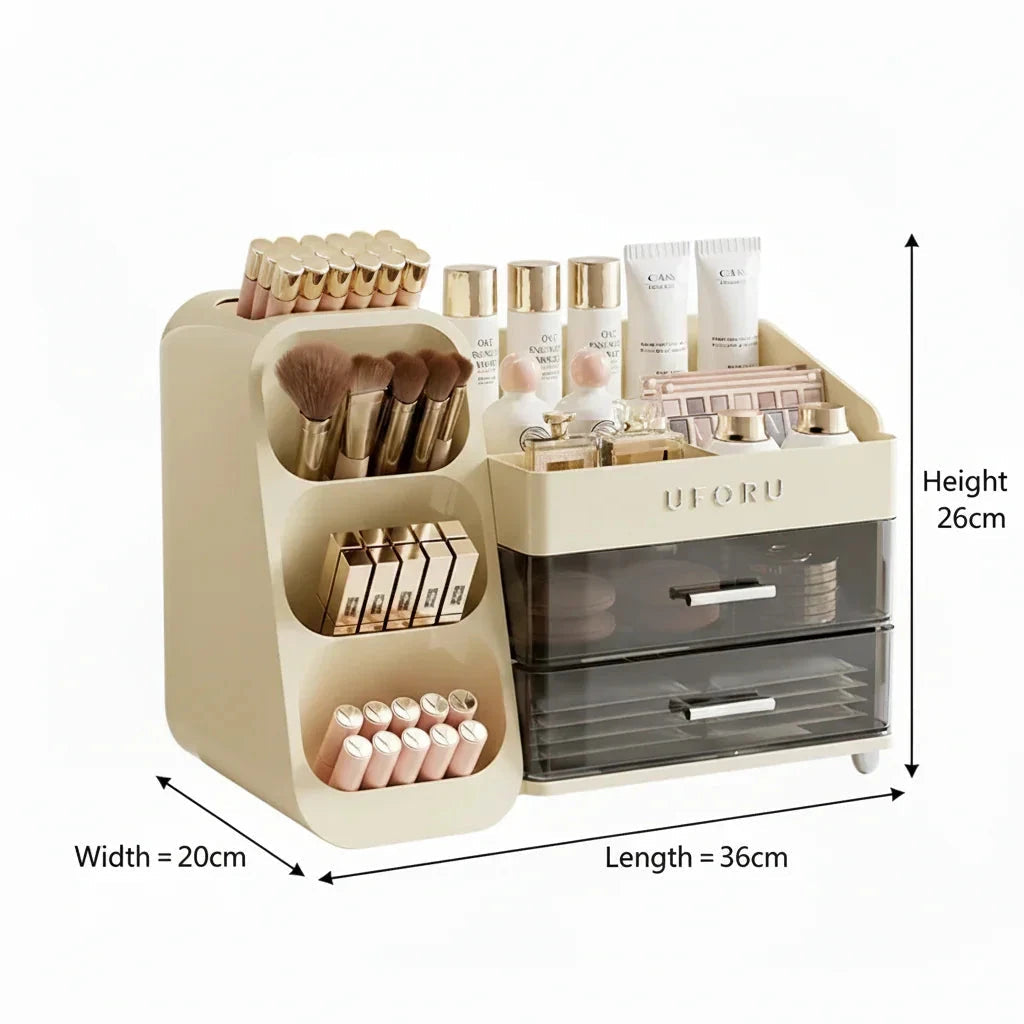UFORU Bathroom Vanity Storage Box Modern Elegance Dustproof Design