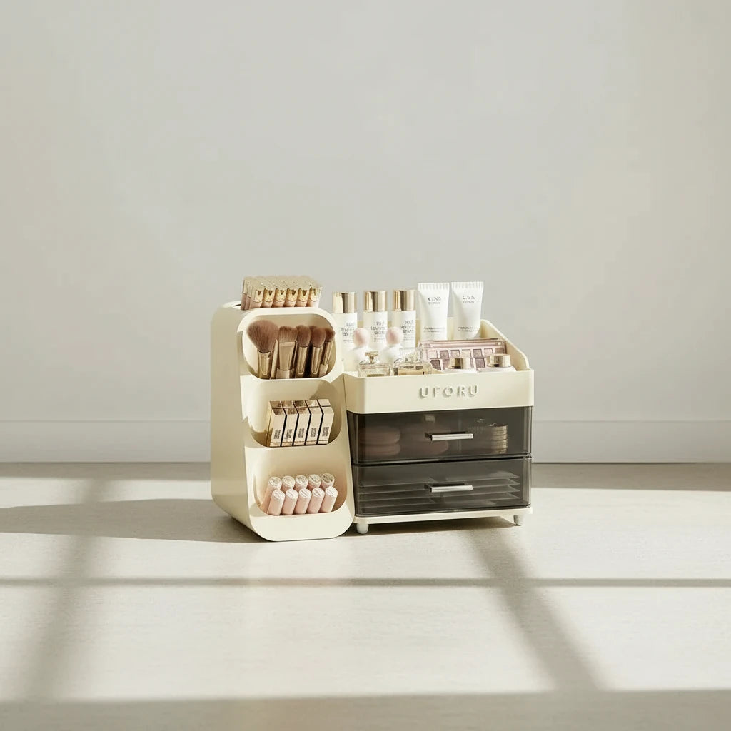 UFORU Bathroom Vanity Storage Box Modern Elegance Dustproof Design