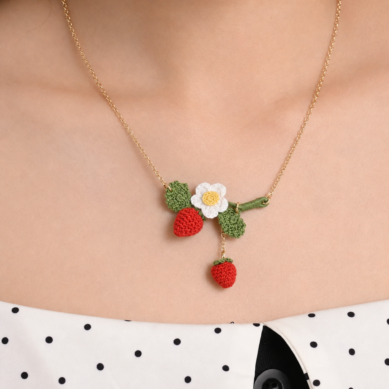 Strawberries Necklace