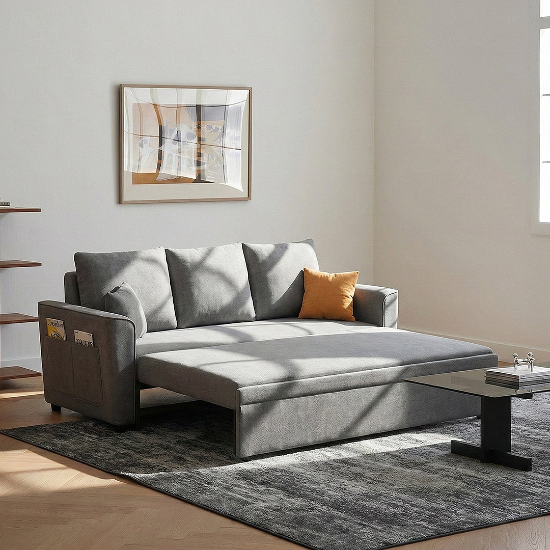 Gertrude Sofa Bed Single Seater, Two Seater, Linen