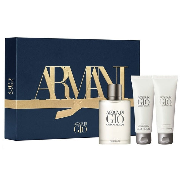 Giorgio Armani Acqua Di Gio Gift Set 100ml EDT + 75ml Shower Gel + 75ml Aftershave Balm