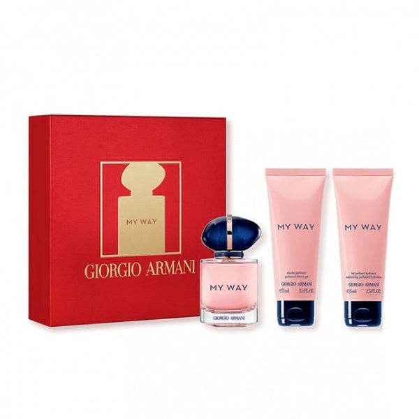 Giorgio Armani My Way Gift Set 50ml EDP + 75ml Body Lotion + 75ml Shower Gel