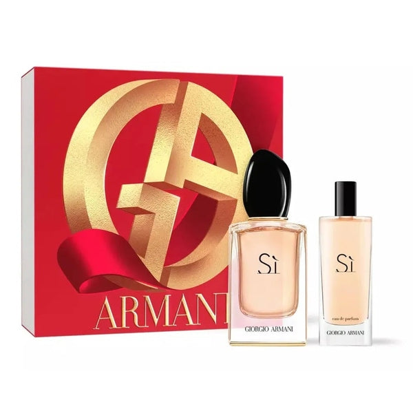Giorgio Armani SÌ Eau De Parfum Intense Gift Set 50ml EDP + 15ml EDP