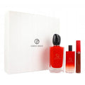 Giorgio Armani Si Passione Gift Set 100ml EDP + 15ml EDP + 1.5ml Lip Maestro 209 Palazzo