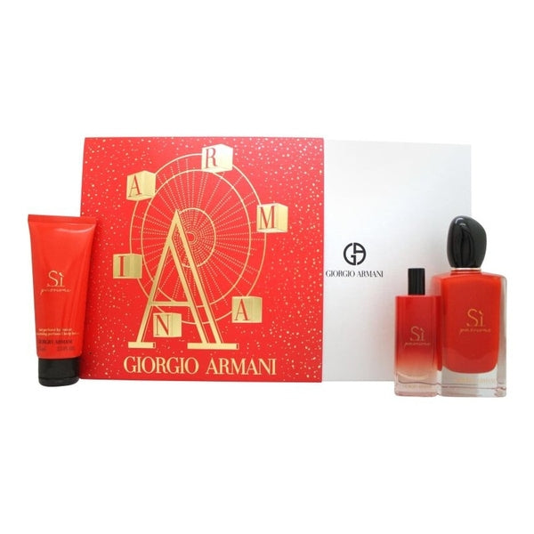 Giorgio Armani Si Passione Gift Set 100ml EDP + 75ml Body Lotion + 15ml EDP