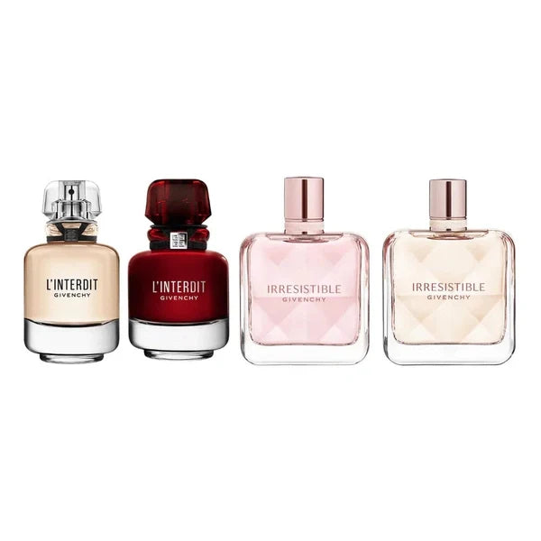 Givenchy Mini Set Gift Set 9ml L'enterdit EDP + 9ml L'enterdit Rouge EDP + 9ml Irresistible Velvet EDP + 9ml Irresistible EDP