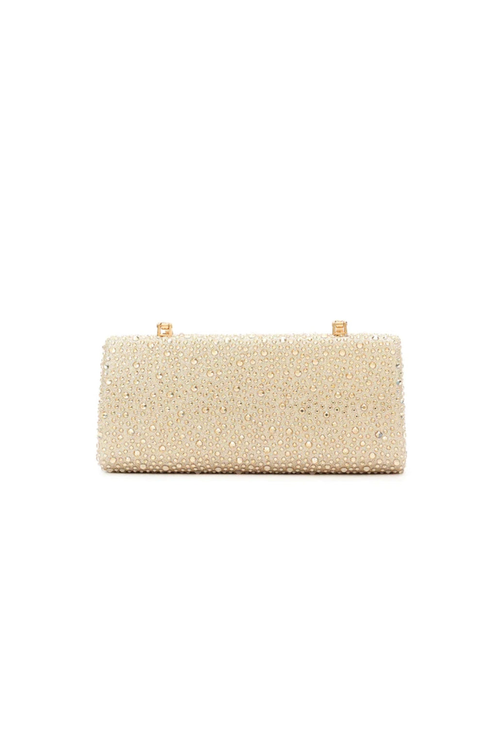 Gold Glitter Embellished Clutch Bag