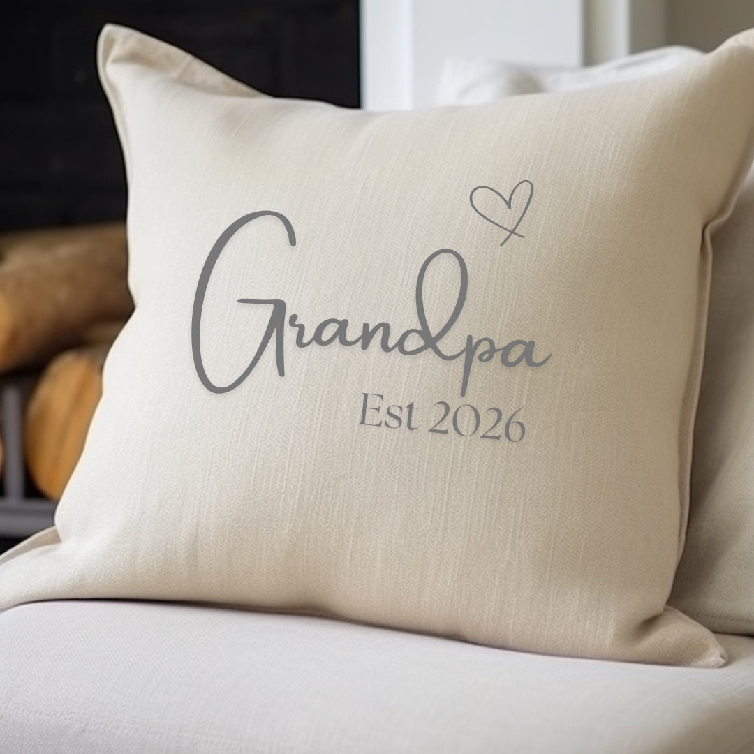 Personalised Grandpa-Grandad Cushion 2026