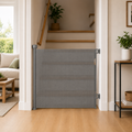 FYLO Baby Fabric Safety Retractable Stair Gate - Grey (Upto 120cm Width)