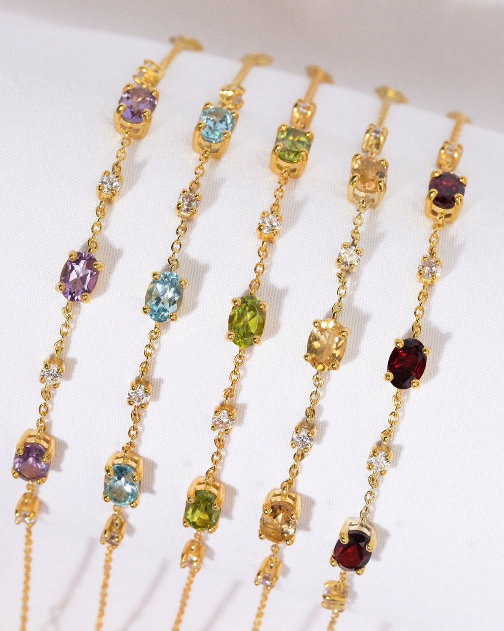 Blue Topaz Bracelet in 18k Gold Vermeil
