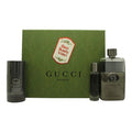 Gucci Guilty Pour Homme Gift Set 90ml EDT + 15ml EDT + 75ml Deodorant Stick