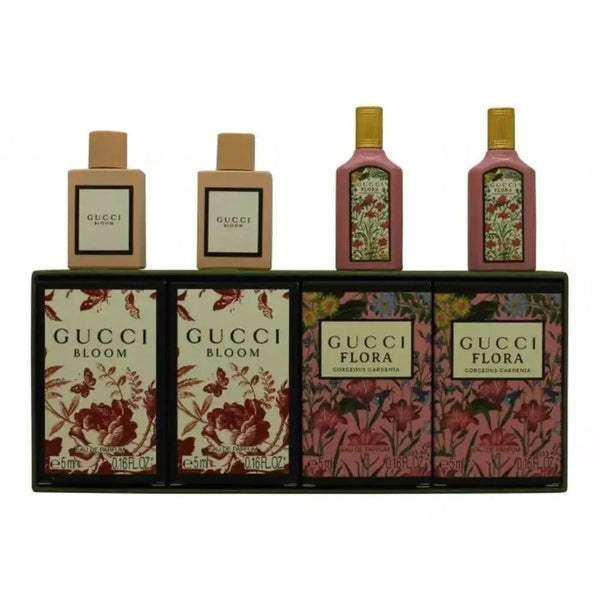 Gucci Miniature Gift Set 2 x 5ml Bloom EDP + 2 x 5ml Flora EDP