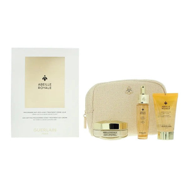 Guerlain Abeille Royale Gift Set: Day Cream 50ml - Cleansing Foam 40ml - Oil Serum 15ml