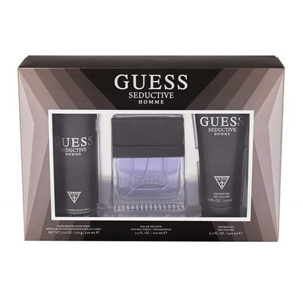 Guess Seductive Homme Gift Set 100ml EDT + 226ml Deodorant Spray + 200ml Shower Gel