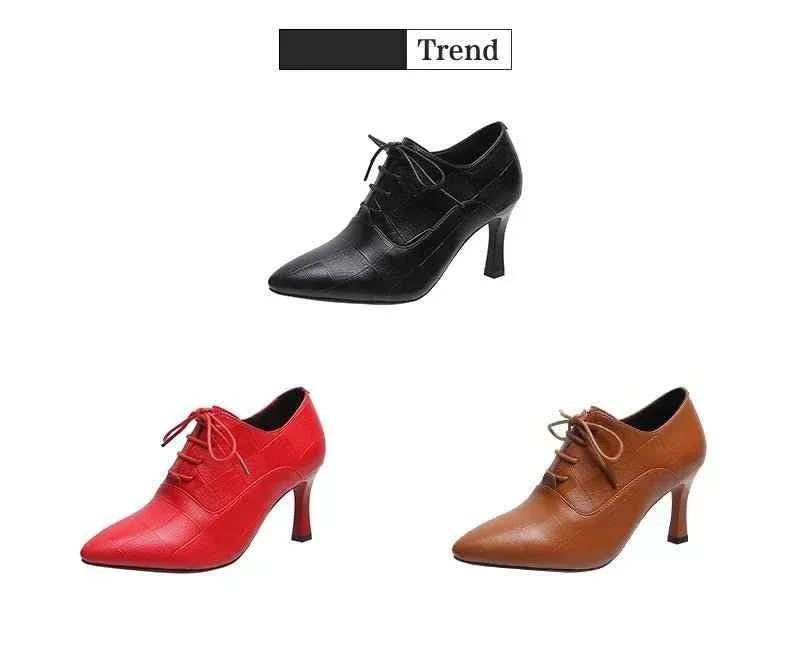 Fashion Elegant Pointy Toe Patent Leather Ladies Slip On Formal Dressing Shoes For Woman Middle Heel Shoes Office Shoes