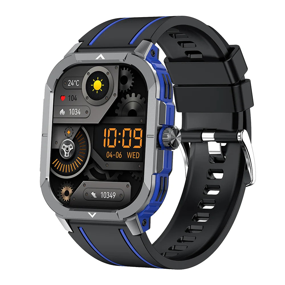 Outdoor Sports Health Monitoring BT Call Waterproof Smartwatch for Men