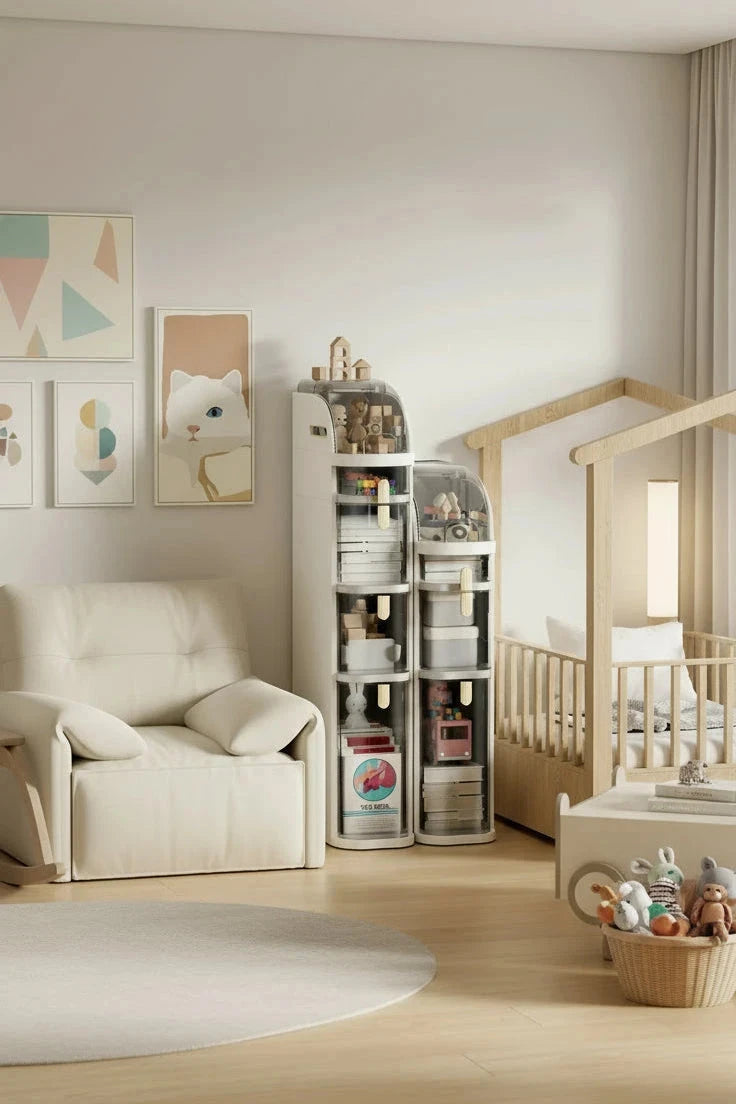 Bathroom Narrow Gap Storage Shelf Floor Cabinet