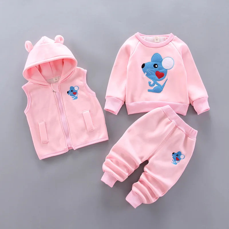 3-Piece Animal Print Baby & Toddler Clothing Set | Unisex | 9M–4T | Cotton Mix