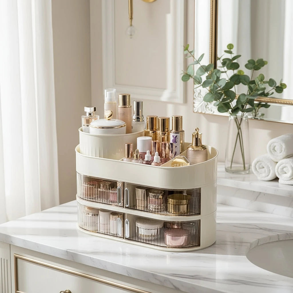 Multi-layer Dustproof Desktop Vanity Storage Organizer