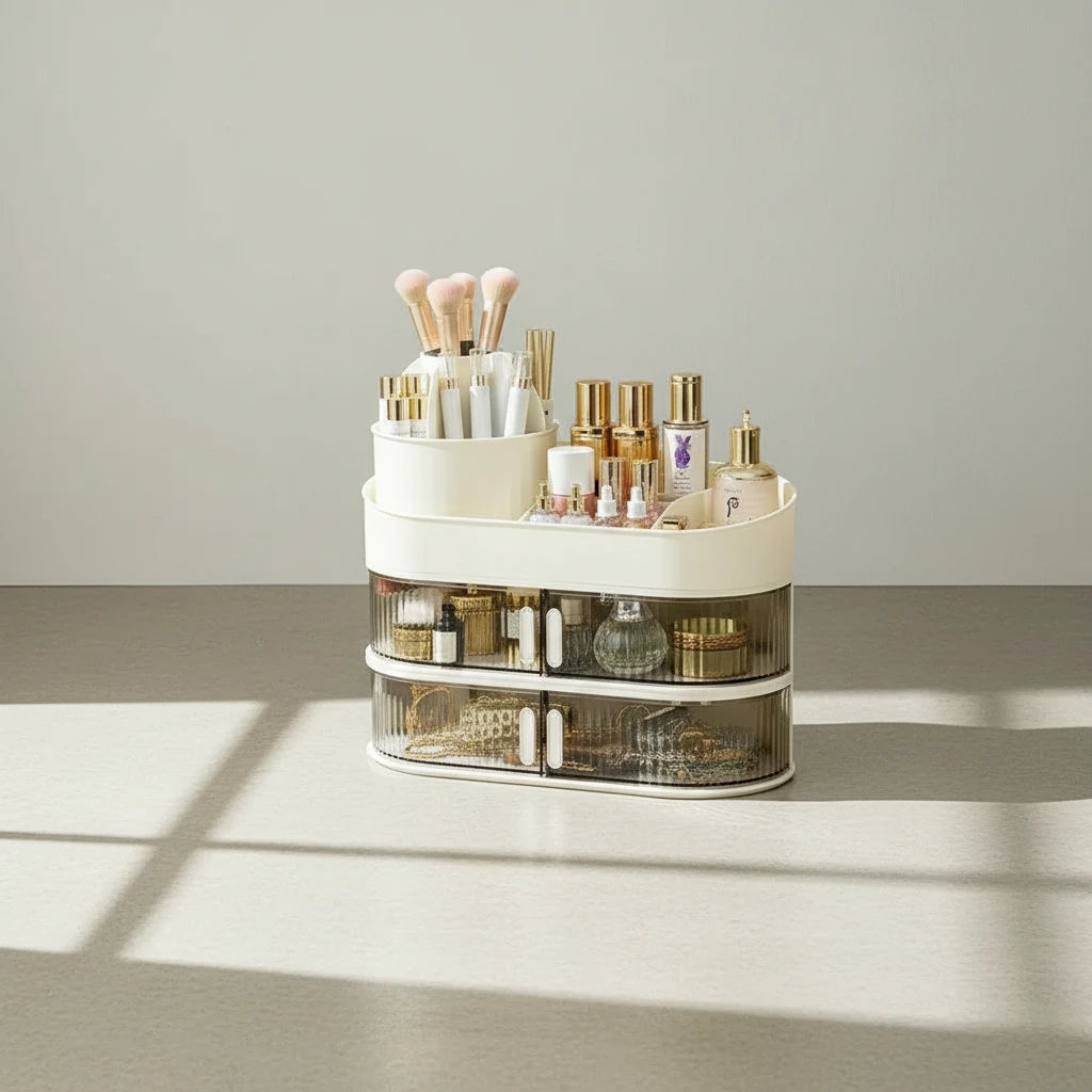 Multi-layer Dustproof Desktop Vanity Storage Organizer