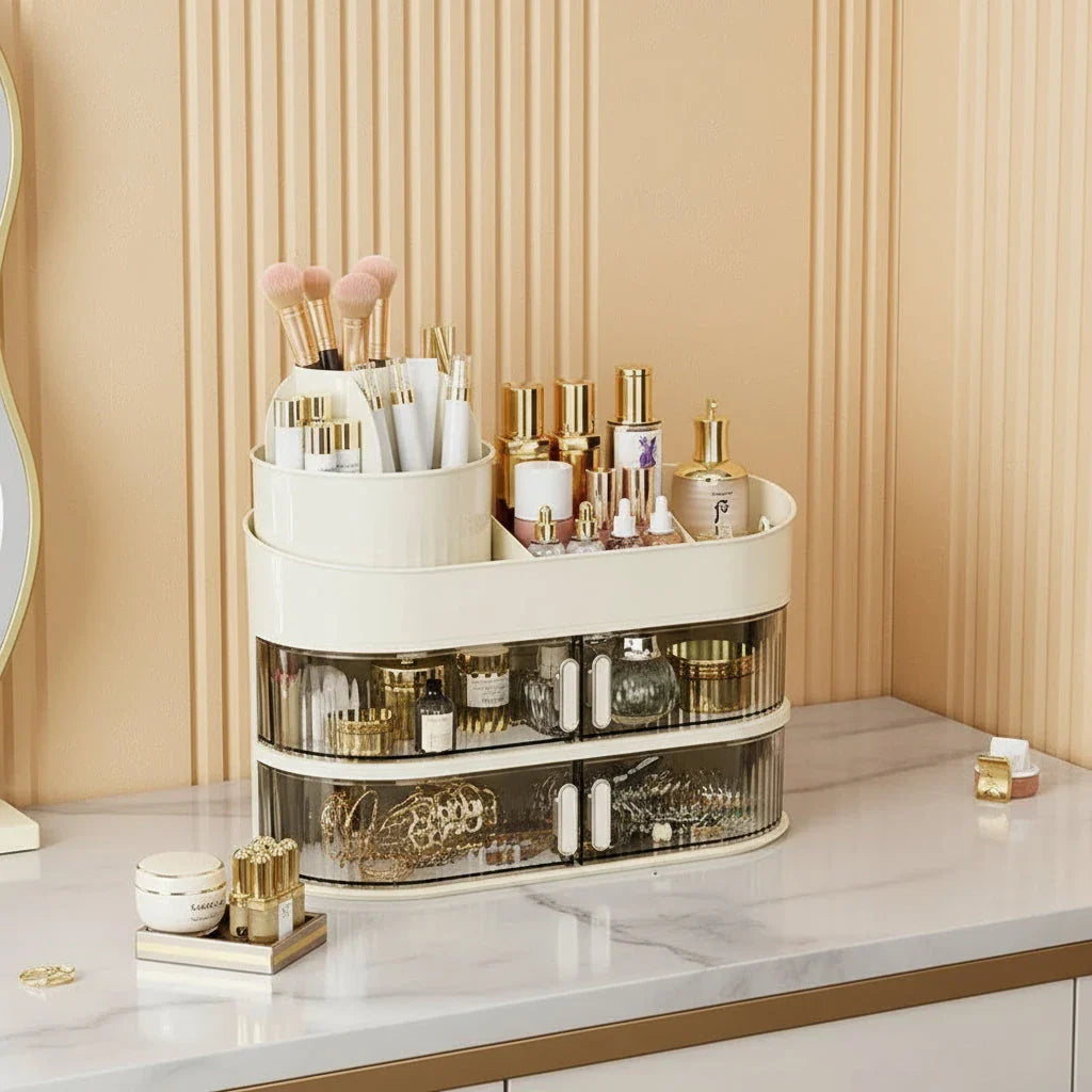 Multi-layer Dustproof Desktop Vanity Storage Organizer