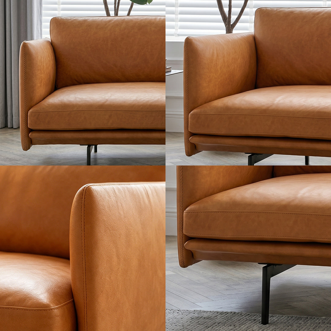 H81 Hamilton Two Seater / Three Seater Sofa, Italian Genuine Leather